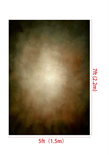 Kate 5Ft(W) X7Ft(H) Abstract Photography Backdrops Microfiber Brown Portrait Photography Studio Background(A Little Green) #TOP1