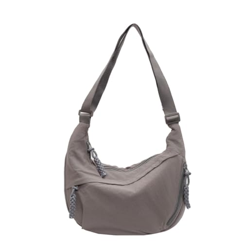 Image of Crossbody Nylon Crescent Bag for Women - Lightweight Small Hobo With 2 Pack Inner Dumpling Bag - Casual