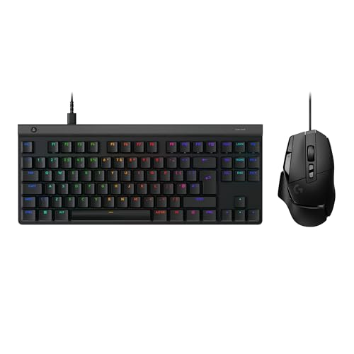 Image of Logitech G502 X Wired Gaming Mouse + G515 TKL Wireless Gaming Keyboard (Tactile) Bundle: Black