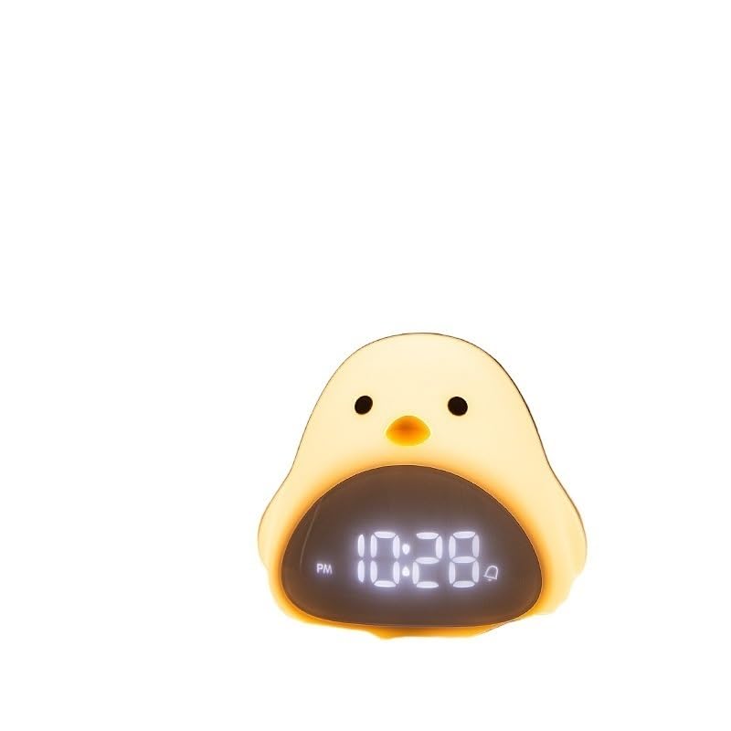 Vogel-Nachtlicht-Wecker, Cartoon, niedlich, Silikon, Touch, USB-Nachttischlampe, LED-Nachtlampe
