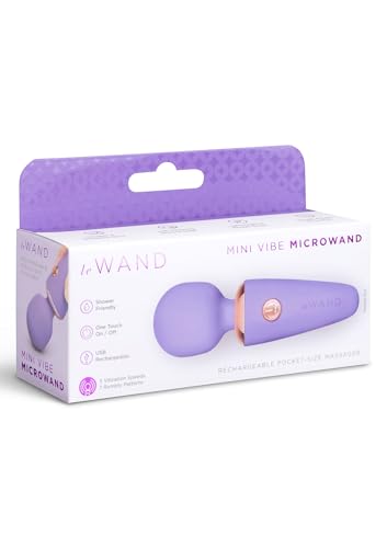 Baguette rechargeable violette Le Wand Mini, stimulateur clitoridien compact USB - 2