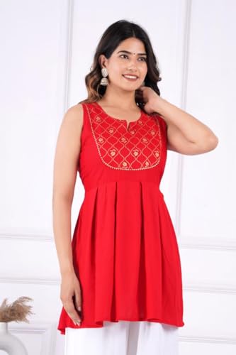 Image of MANGLA Kurti Sharara Suit| Kurta Sharara Set | Embroidery Sequence Work Georgette Sharara Suit