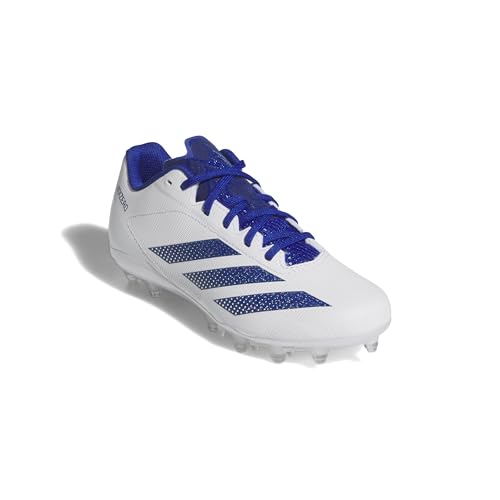 Adidas Unisex-Kid\'s Adizero Electric.2 American Football, White/Team Royal Blue/White, 2 - Thumbnail 4