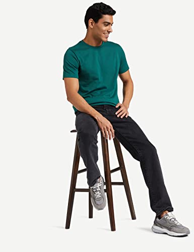 Image of Amazon Brand - Symbol Men's Solid Cotton T Shirt | Round Neck | Half Sleeve | Plain-Regular Fit (Available in Plus Sizes)