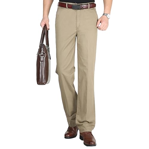 Dress Slacks for Men Casual Stretch Chino Pant Slim Fit Work Pants with Pockets (Available in Big & Tall)