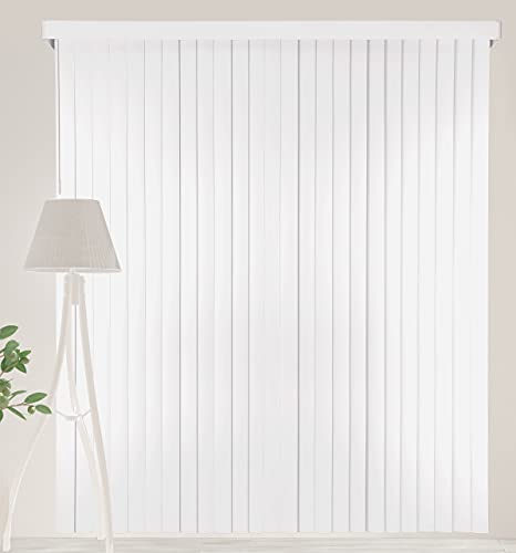 Calyx Interiors White Vinyl Vertical Blind 78 In. W X 84 In. L With 3.5 In. Slats, 04Vs2780840 #TOP1