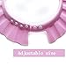 Baby Shower Cap Soft Adjustable Baby Bath Head Cap Visor for Washing Hair Shower Bathing Protection Bath Cap for Toddler, Baby, Kids, Children (Pink)