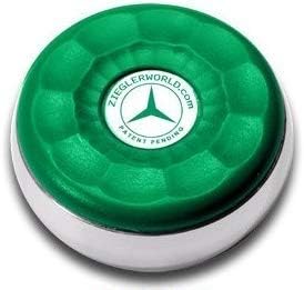 Zieglerworld Table Large Shuffleboard Puck Weights - 4 Pucks - Green Colors + Booklet