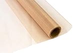 Material: 100% Polyester Creativery 9m Rolle Organza 36cm Crystal (Taupe 823) // Tischläufer Deko Stoff Band Hochzeit Tisch Schleifenband Floristik Organzastoff Durchsichtig