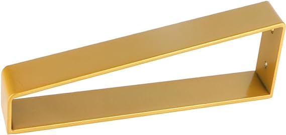 Image of Metal Bench Legs Set of 4 Triangle-Shape Heavy Duty Trapezoid Furniture Legs 4pcs, Solid Steel Furniture Hairpin Leg for Side Table, TV Stand and Cabinet (Gold, 18 inch)