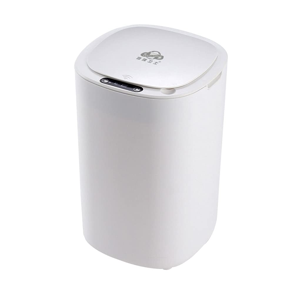 Smart Sensor Trash Can, Automatic Household Waste Basket 12L Capacity Sealed and Odorless Electric Waterproof Paper Basket with Lid