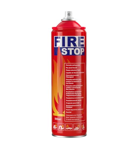 AmzBoom 2-Pack Fire Extinguisher Kit,Compact ABCK Spray for Home, Kitchen, Car, Grill | Eco-Friendly, Anti-Reignition | Mounting Bracket.