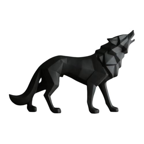Rastapulz Wolfsstatue, Tierfigur, Skulptur, Wohnzimmer, Arbeitszimmer, Schlafzimmer, Dekoration,...