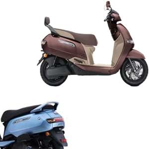 IQube Scooty Seat Cover for IQube, PU Leather Waterproof Durable, Protect from Rust and Dust, Black-image-8