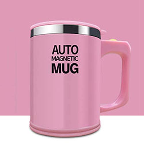Sisyria Creativa Taza Rosada Auto-Agitar, Mezclador Eléctrico Automático Portátil De Viaje Taza Taza Batidora Anti…
