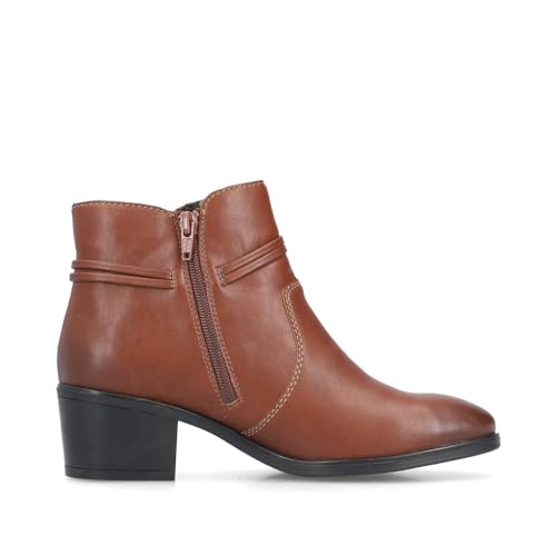 Rieker Damen Ankle Boots 73970, Frauen Stiefeletten,Kurzstiefel,uebergangsschuhe,uebergangsstiefel,knöchelhoch,Stiefel,braun (22)… – Ansicht 3