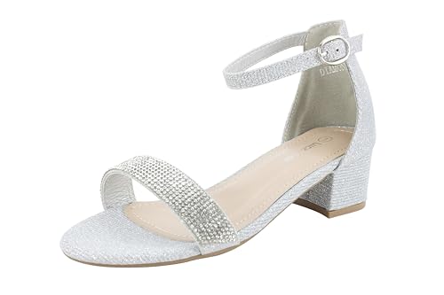 Image of Lucky Top Girls Dress Sandal Low Heel Ankle Strap
