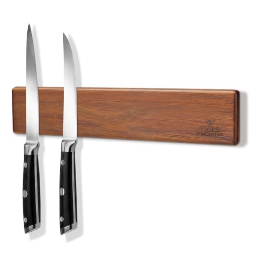 Acacia Wood 10 Magnetic Knife Holder for Kitchen