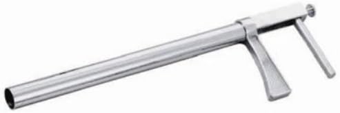 Punta de resorte de mango de pistola niquelada con bola de bolo múltiple