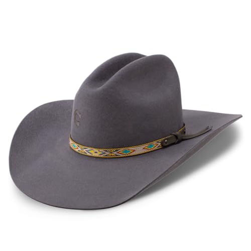Charlie 1 Horse Runaway Gray Ladies Felt Cowboy Hat (7)