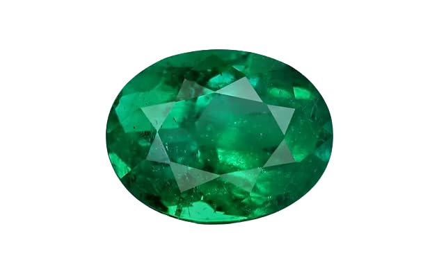 Gemme émeraude de 10,25 carats de Shree Jewelrs, pierre ovale naturelle pour style quotidien