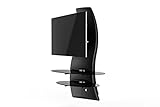 porte vetro scorrevoli design Parete attrezzata composta da un supporto TV e da 2 ampi ripiani in vetro temperato, ideata per contenere con stile gli apparecchi audio/video nascondendo tutti i fili.