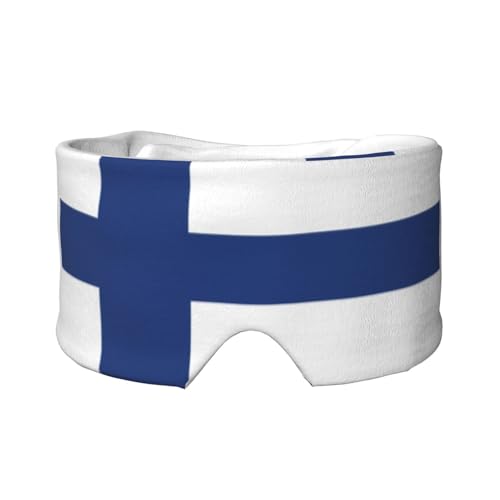 Orejeras opacas con estampado de bandera finlandesa, bloqueo de ruido, para adultos, niños, hombres y mujeres