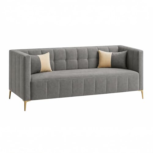 Image of SOCOZI Stylluxe 4 Seater L Shape Sofa Set with Movable Ottoman | Flexible Left or Right Layout | Soft Velvet Suede Fabric | Modern Design | Plush Comfort Cushions for Living Room (Dark Grey)