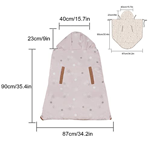 Timpfee Winter zachte babydrager met taillekruk, warm zijvak, U-vorm verwijderbare voering, draagbare opslag… - Image 5