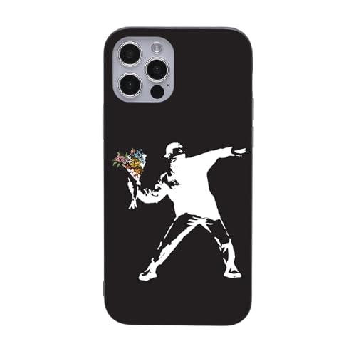 [ijcompany] iphonese�Ή� ��3���� �P�[�X �؍� TPU �A�N���� �K���X Banksy �o���N�V�[ �Ԃ��̂Ă鏭�N ���f�B�[�X �����Y �J�o�[ iPhone7�Ή� iPhone8�Ή� iPhonese2�Ή� iPhonese3�Ή� (