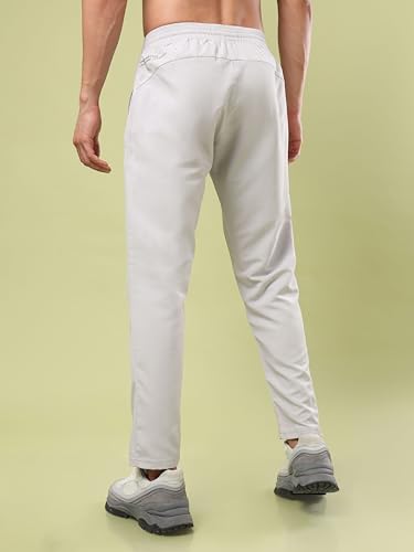Image of TECHNOSPORT Mens Regular Fit Solid Woven Track Pant for Activewear, Regular Use and Quick Dry, (Non- Stretchable)