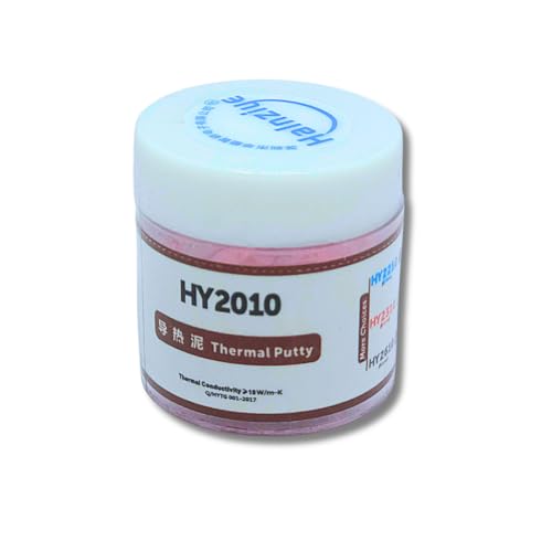 Image of HY2010 10 W /m-K Extreme Thermal Putty with Spatula for High Performance Laptops, PCs, Electronics, LEDs, etc. (HY2310 Pink, 20g)