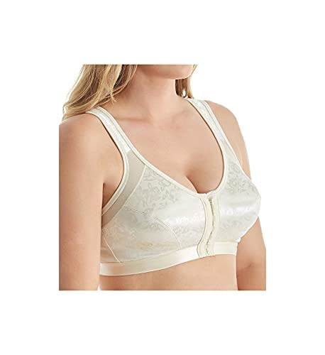 Carnival Women's Front Closure Adjustable Strap Posture Support Bra, Champagne, 34D #TOP1