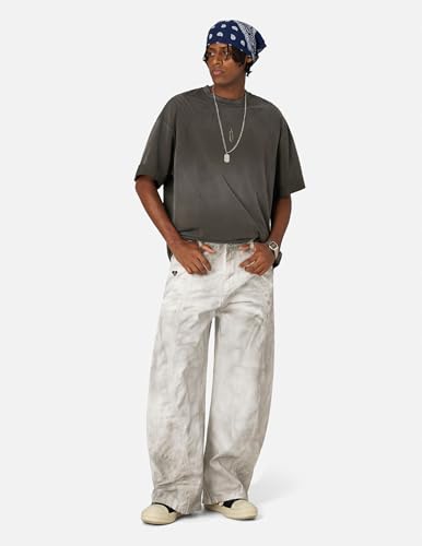 Aelfric Eden Baggy Barrel Jeans Dirt Color High Waisted Wide Leg Denim Pants Streetwear Trousers2