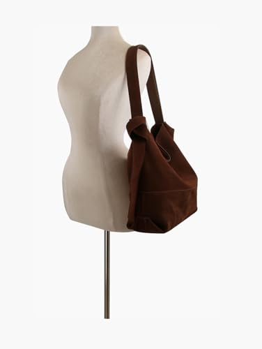 Bolso Hobo Tote 2 en 1 de Gamuza Auténtica miniatura 5