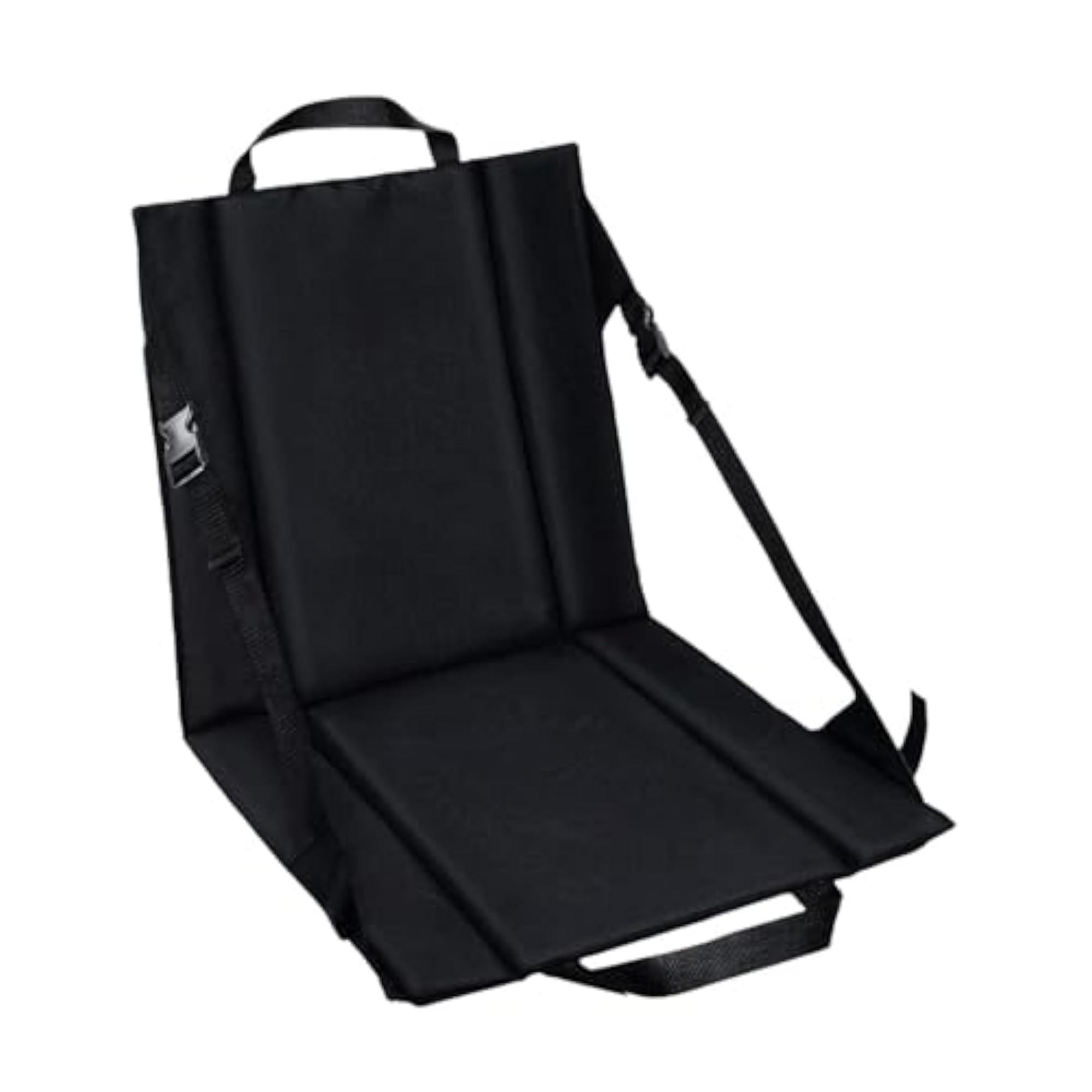 Adjustable Strap Stadium Seat Cushion with Back Support