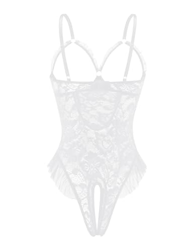 Image of Avidlove Women One Piece Lingerie Sexy Lace Babydoll Mini Bodysuit