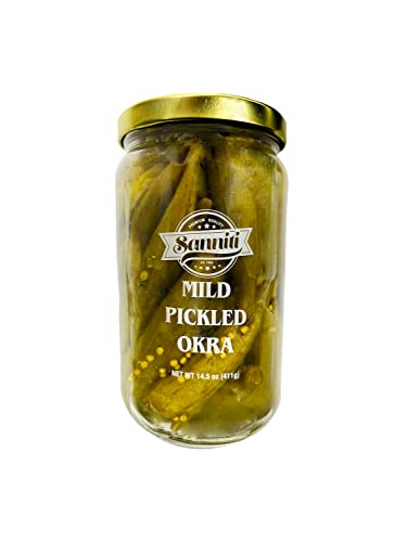Sanniti Mild Pickled Okra, 14.5 oz