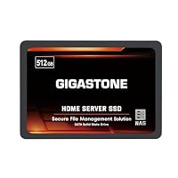 Gigastone Home NAS SSD 512GB 24/7 Dauerhaft TLC Hohe Dauerhaltbarkeit Persönlicher Server Cloud Datenspeicher RAID 3D NAND 2,5 Zoll SATA III Interne Solid State Festplatten – Ansicht 2