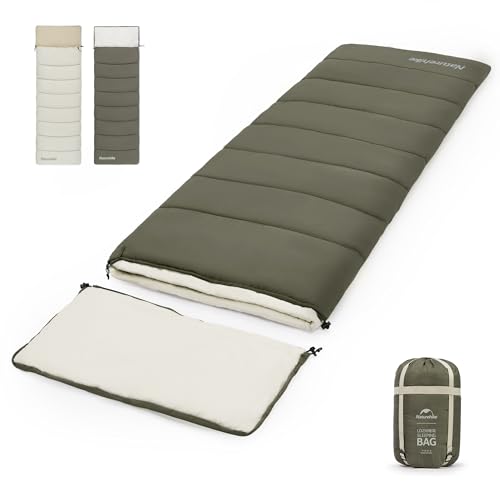 Naturehike 寝袋 シュラフ 封筒型 1人 2人用 【上下連結可能】 防水 保温 軽量 丸洗い可能 春用 夏用 秋用 冬用 キャンプ 登山 車中泊 防災用 来客用布団【快適温度2℃~12℃】多機能 コンパクト 収納パック付き アウトドア