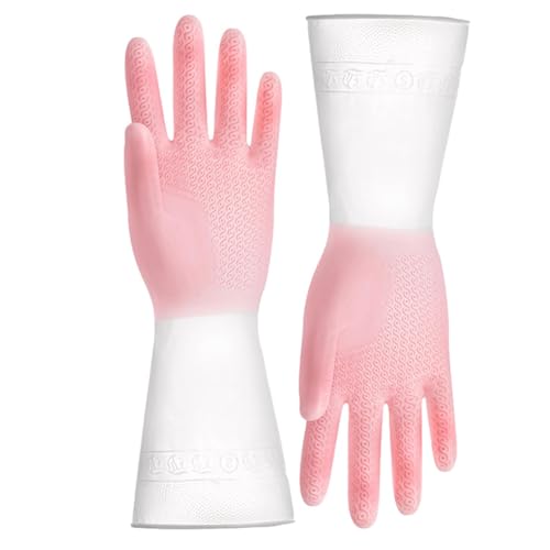 Guantes domésticos | Limpieza de guantes de goma - Guantes de goma impermeables para lavavajillas, tareas domésticas y jardinería