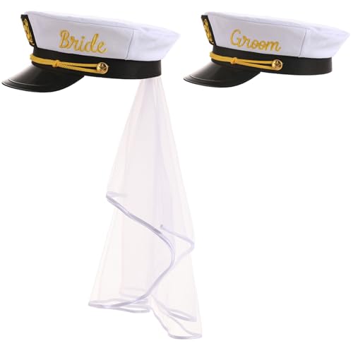 Erying Bride & Groom Captain Hat