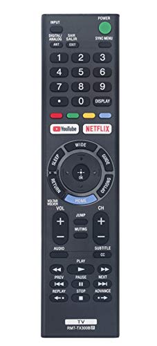 RMT-TX300B Substituição remota para Sony Bravia 4K HDR Ultra HD TV KD-49X705E KD-55X705E KD-43X705G KD-49X705G KD-55X705G KD-65X705G KD-49X705F KD-55X705F KD-55X705F KD-43X32DDD