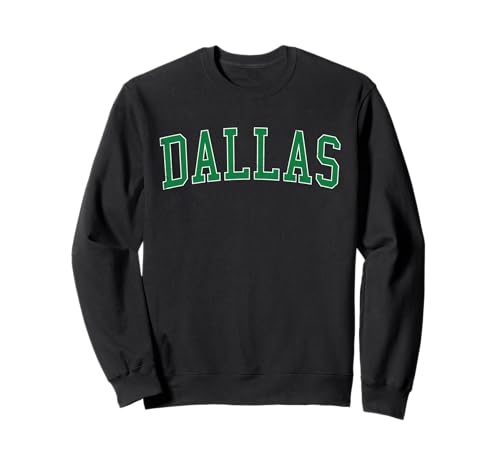 Vintage Dallas OR Distressed Green Varsity Style Sweatshirt