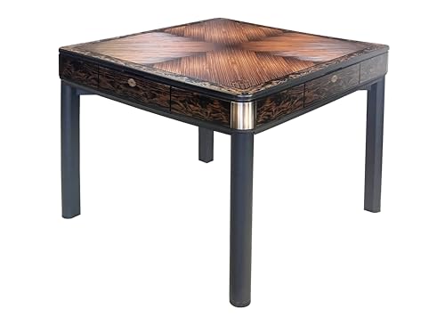 Mesa de Mahjong Automática de Madera 4 Patas Estilo Montaña Rusa