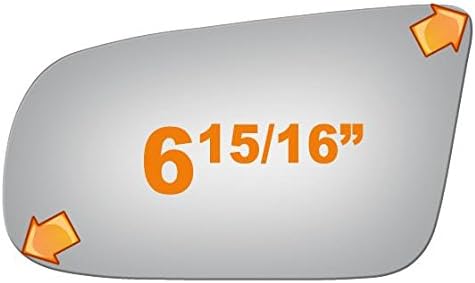 Burco 2445 Driver Side Replacement Mirror Glass for 1986-1989 BUICK RIVIERA, 1986-1989 OLDSMOBILE TORONADO