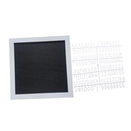 NUOBESTY Tableau à Lettres Changeant Bois Avec Lettres Blanches Tableau De Message Pour Rentrée Scolaire Et Décoration De Salle De Classe Panneau Vintage Multifonctionnel Bois