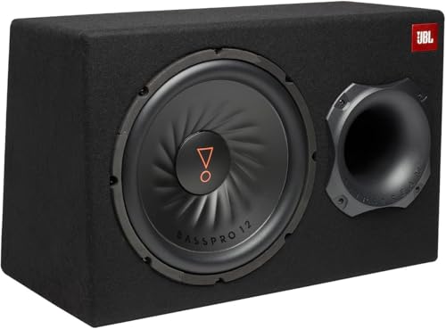 Image of JBL BASSPRO 12-12 inch (30cm) Car Audio Powered Subwoofer System with Slip SteamPort Technology RMS Power - 150W. Remote Bass Controller is Included.