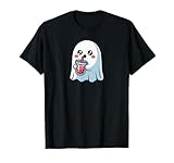 Photo Gallery spooky ghost boba tea lover halloween creature monster maglietta Photo Gallery spooky ghost boba tea lover halloween creature monster maglietta