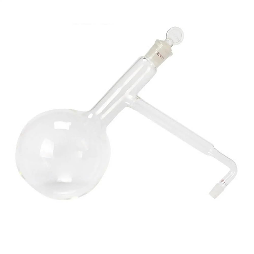 Equipos y suministros de laboratorio Matraz de fondo redondo 500 ml con condensador vidrio en espiral y tubo 20 mm diámetro